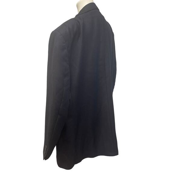 Hart Schaffner Marx Mens XXL Navy Blue Long Sleeve Button Up Suit Jacket Only - Picture 3 of 5